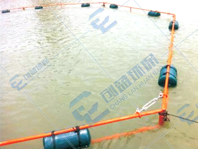 Water fence pontoon
